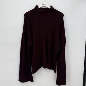 French Connection *Flaws* Flare Sleeve Chunky Knit Sweater Size XL